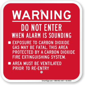 Gas Release Warning Signage 2 Gas Release Warning Signage